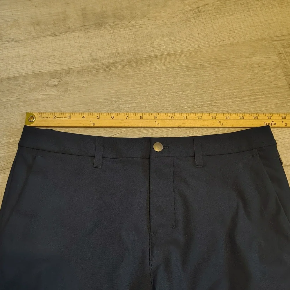 Lululemon Commission Pant Slim Navy Blue Warpstreme Chino LM5AOSS 32x30